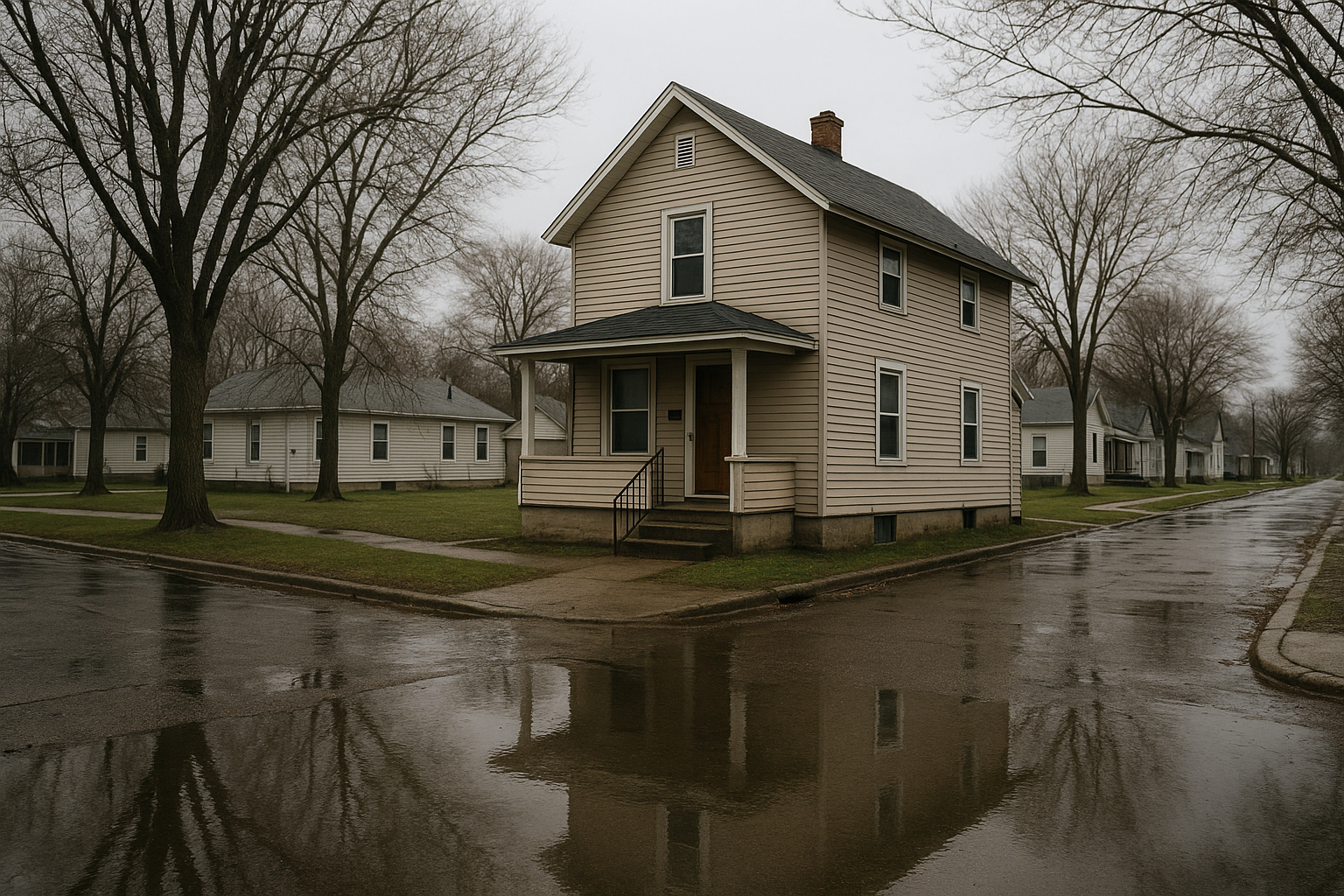 West Side Grand Rapids neighborhood near the Grand River