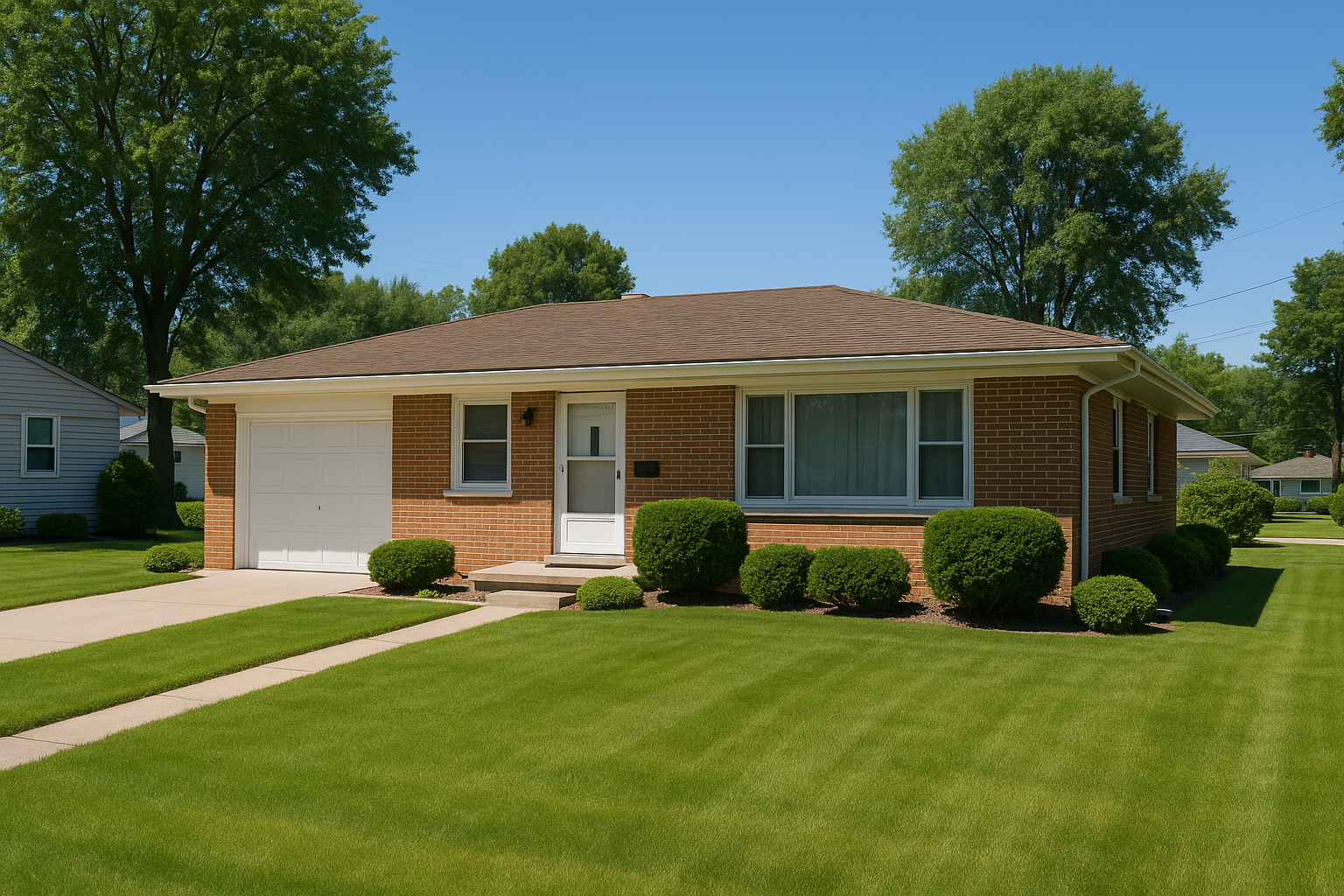 Post-war ranch homes in Wyoming, Michigan