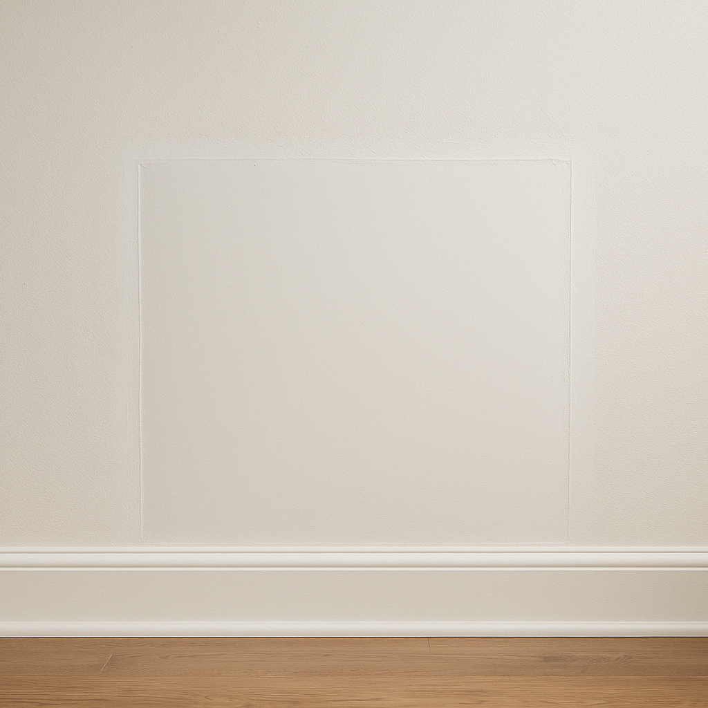 The repaired, properly sealed lower-level wall